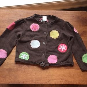 Gymboree adorable girls button up brown longsleeve